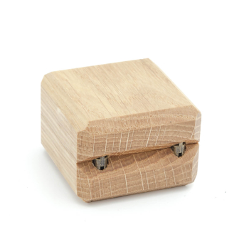 Drewniane pudełko na pierścionek zaręczynowy handmade - DĄB SKANDYNAWSKI MINI